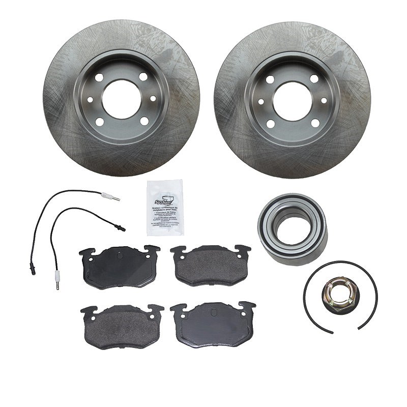 Bestprice Bremsscheiben+Beläge+Radlager System Bendix VOLL [Hersteller-Nr. 10600269] für Renault