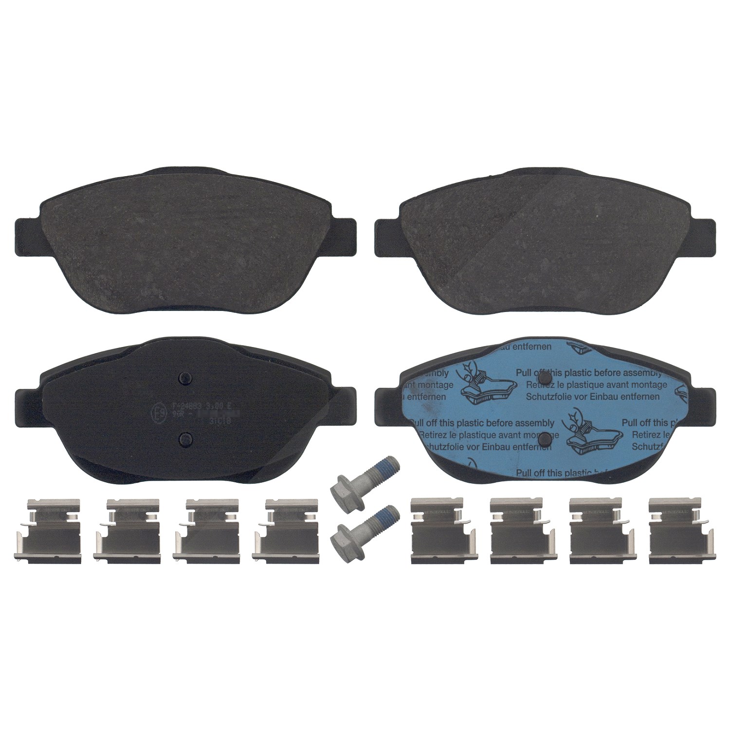 Blue Print Bremsbeläge vorne (Satz) [Hersteller-Nr. ADP154208] für Peugeot, Opel, Vauxhall, Citroën, Ds