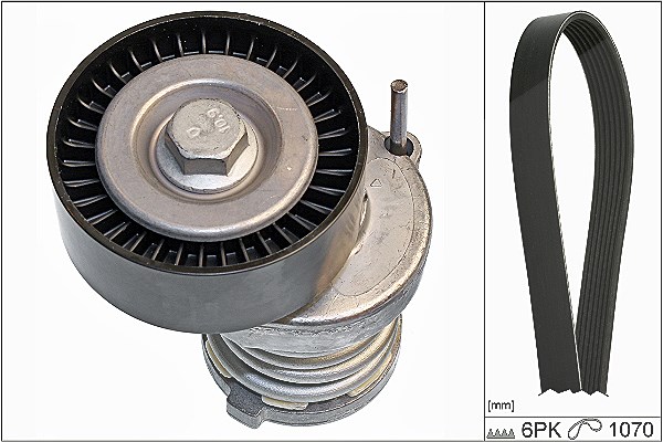Schaeffler Ina Keilrippenriemensatz [Hersteller-Nr. 529008410] für Skoda, VW, Seat