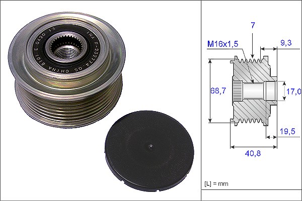 Schaeffler Ina Generatorfreilauf [Hersteller-Nr. 535007910] für Kia, Hyundai