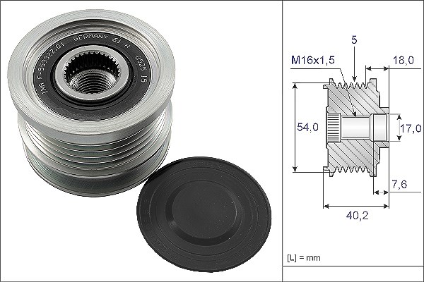 Schaeffler Ina Generatorfreilauf [Hersteller-Nr. 535014310] für Opel, Vauxhall