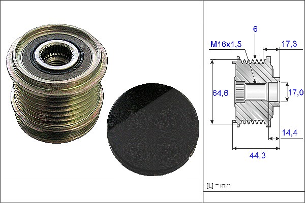 Schaeffler Ina Generatorfreilauf [Hersteller-Nr. 535013010] für Audi