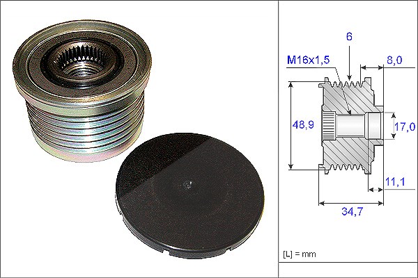 Schaeffler Ina Generatorfreilauf [Hersteller-Nr. 535008810] für Renault