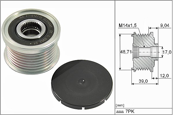 Schaeffler Ina Generatorfreilauf [Hersteller-Nr. 535027510] für BMW