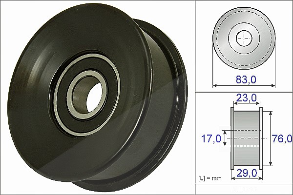 Schaeffler Ina Umlenk-/Führungsrolle, Keilrippenriemen [Hersteller-Nr. 532073010] für Land Rover