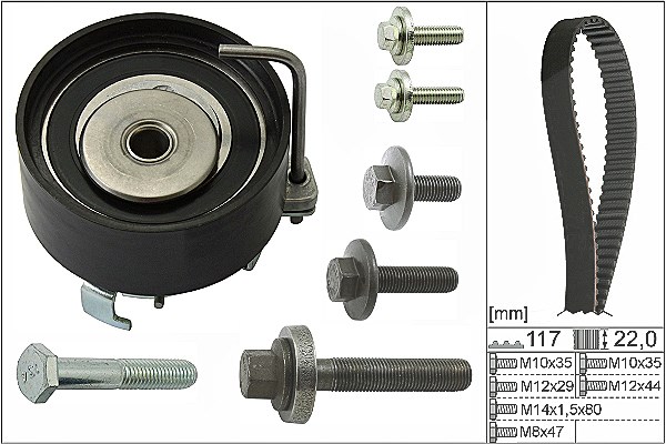 Schaeffler Ina Zahnriemensatz [Hersteller-Nr. 530049510] für Ford, Volvo, Mazda