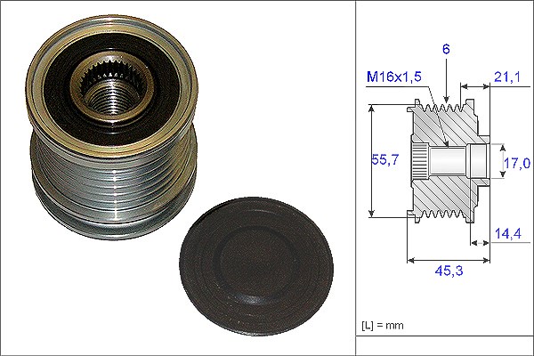Schaeffler Ina Generatorfreilauf [Hersteller-Nr. 535003610] für Audi