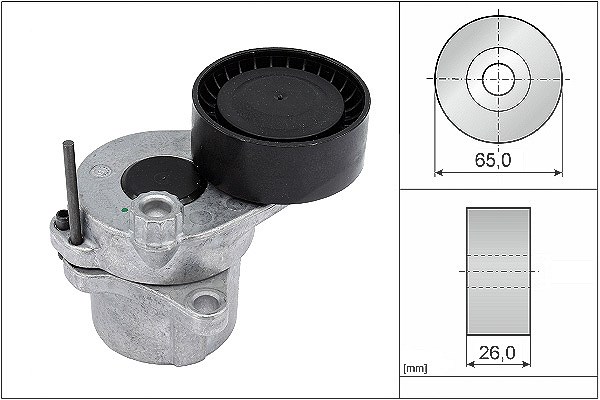 Schaeffler Ina Spannarm, Keilrippenriemen [Hersteller-Nr. 534033610] für Mercedes-Benz, Jeep
