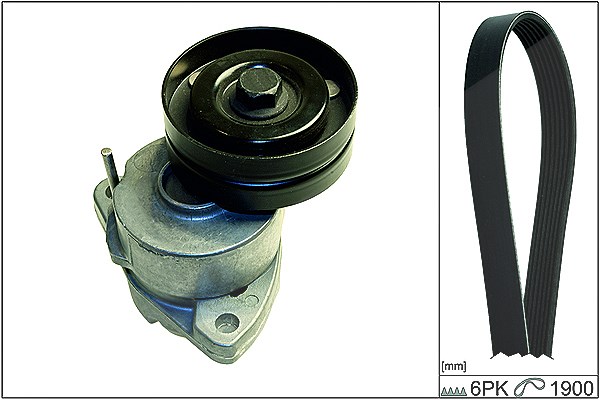 Schaeffler Ina Keilrippenriemensatz [Hersteller-Nr. 529009110] für Daewoo, Opel, Vauxhall, Chevrolet