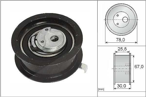 Schaeffler Ina Spannrolle, Zahnriemen [Hersteller-Nr. 531025130] für Seat, Audi, Ford, VW
