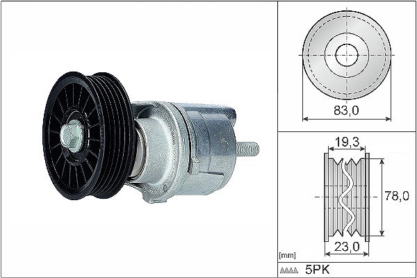 Schaeffler Ina Riemenspanner, Keilrippenriemen [Hersteller-Nr. 534018510] für Audi, VW