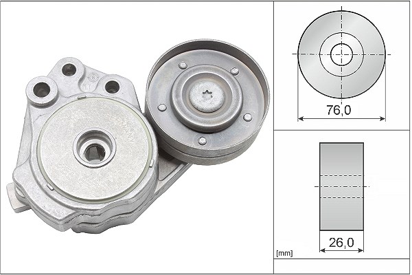 Schaeffler Ina Spannarm, Keilrippenriemen [Hersteller-Nr. 534037410] für VW, Audi, Skoda, Seat