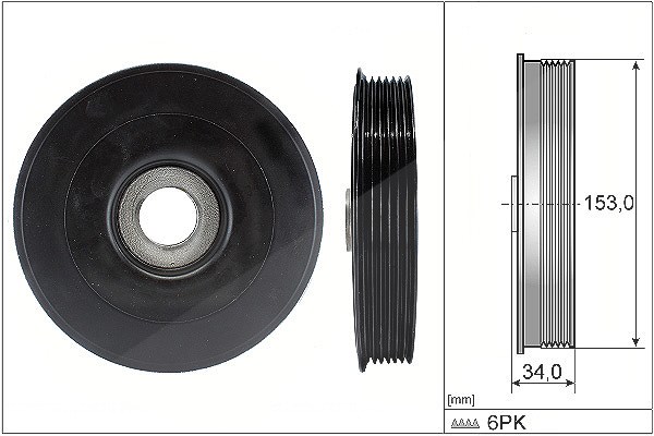 Schaeffler Ina Riemenscheibe, Kurbelwelle [Hersteller-Nr. 544007910] für Peugeot, Mini, Mazda, Citroën, Ford, Volvo