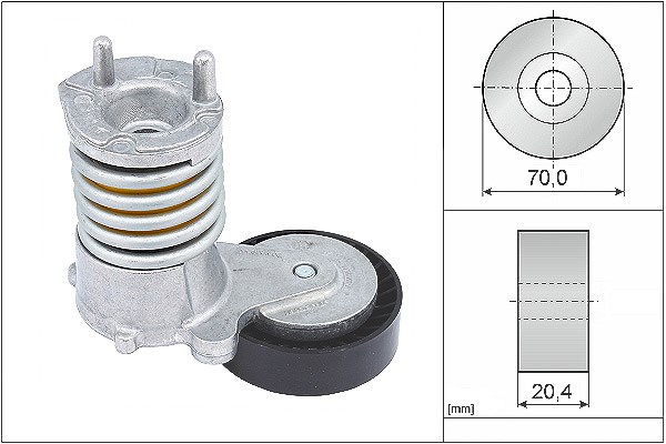 Schaeffler Ina Riemenspanner, Keilrippenriemen [Hersteller-Nr. 534027410] für Volvo, Ford