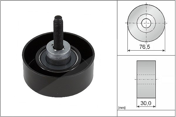 Schaeffler Ina Umlenk-/Führungsrolle, Keilrippenriemen [Hersteller-Nr. 532045810] für Ford