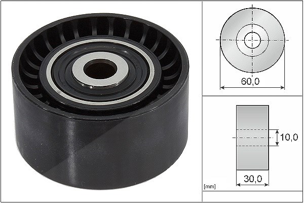 Schaeffler Ina Umlenk-/Führungsrolle, Keilrippenriemen [Hersteller-Nr. 532032110] für Volvo, Peugeot, Citroën, Tata, Suzuki, Mini, Toyota, Ford, Fiat