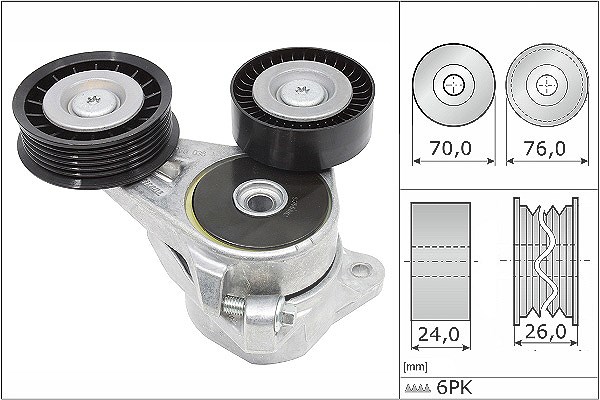 Schaeffler Ina Spannarm, Keilrippenriemen [Hersteller-Nr. 534030910] für Ford