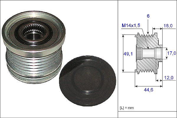 Schaeffler Ina Generatorfreilauf [Hersteller-Nr. 535018210] für Volvo, Ford