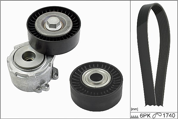 Schaeffler Ina Keilrippenriemensatz [Hersteller-Nr. 529001810] für Peugeot, Citroën