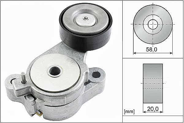 Schaeffler Ina Spannarm, Keilrippenriemen [Hersteller-Nr. 534039610] für Skoda, Seat, VW, Audi