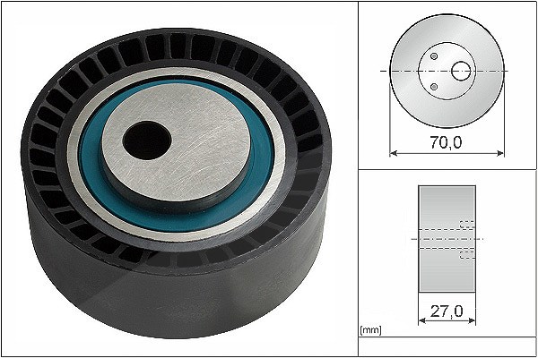 Schaeffler Ina Spannrolle, Keilrippenriemen [Hersteller-Nr. 531014810] für Citroën, Fiat, Peugeot, Lancia, Suzuki