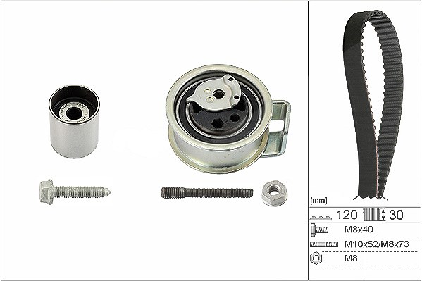 Schaeffler Ina Zahnriemensatz [Hersteller-Nr. 530017610] für VW, Ford, Audi, Seat