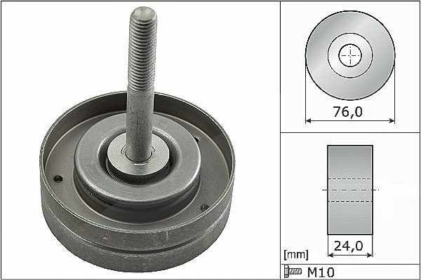 Schaeffler Ina Umlenk-/Führungsrolle, Keilrippenriemen [Hersteller-Nr. 532050010] für VW, Skoda, Seat