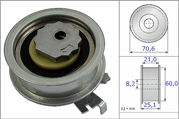 Schaeffler Ina Spannrolle, Zahnriemen [Hersteller-Nr. 531088210] für Audi, VW, Seat, Ford, Skoda