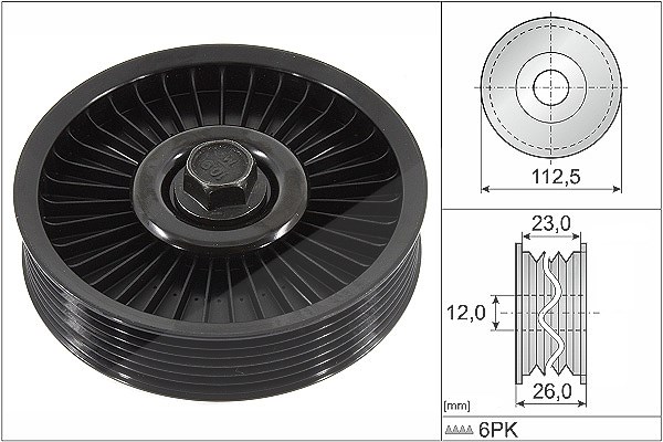 Schaeffler Ina Umlenk-/Führungsrolle, Keilrippenriemen [Hersteller-Nr. 532059410] für Daewoo, Chevrolet
