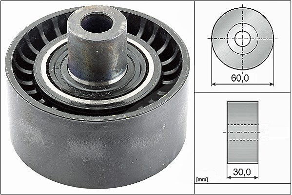 Schaeffler Ina Umlenk-/Führungsrolle, Keilrippenriemen [Hersteller-Nr. 532053810] für Fiat, Citroën, Toyota, Peugeot