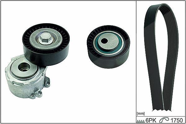 Schaeffler Ina Keilrippenriemensatz [Hersteller-Nr. 529009210] für Citroën, Peugeot, Fiat, Lancia