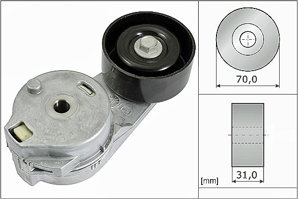 Schaeffler Ina Spannarm, Keilrippenriemen [Hersteller-Nr. 534054810] für VW