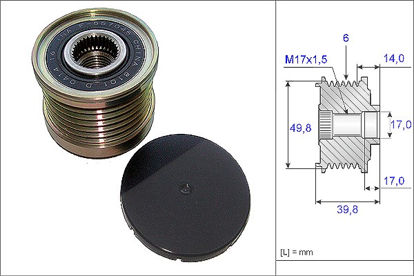 Schaeffler Ina Generatorfreilauf [Hersteller-Nr. 535014610] für Nissan, Renault