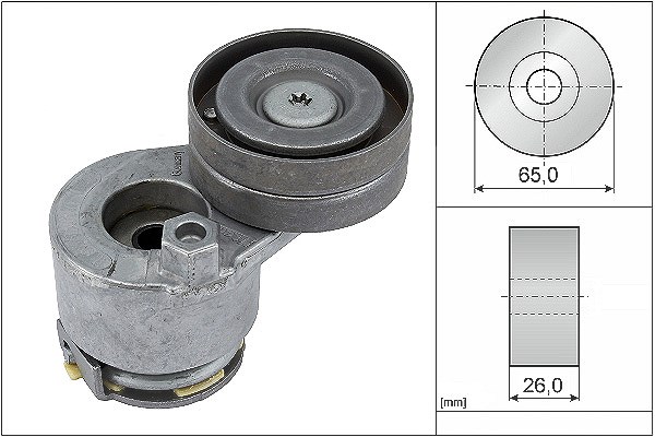 Schaeffler Ina Spannarm, Keilrippenriemen [Hersteller-Nr. 534024010] für Vauxhall, Volvo, Opel, Nissan, Mitsubishi, Renault