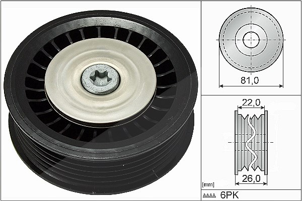 Schaeffler Ina Umlenk-/Führungsrolle, Keilrippenriemen [Hersteller-Nr. 532067810] für Renault, Nissan, Dacia, Lada, Mercedes-Benz