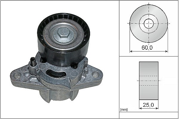 Schaeffler Ina Spannarm, Keilrippenriemen [Hersteller-Nr. 534027110] für Renault, Nissan, Dacia