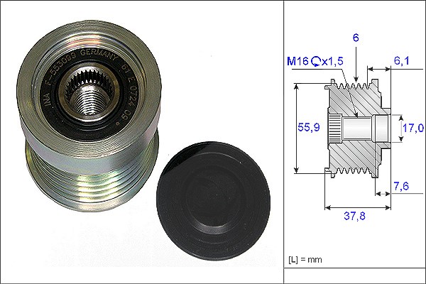 Schaeffler Ina Generatorfreilauf [Hersteller-Nr. 535007210] für Volvo