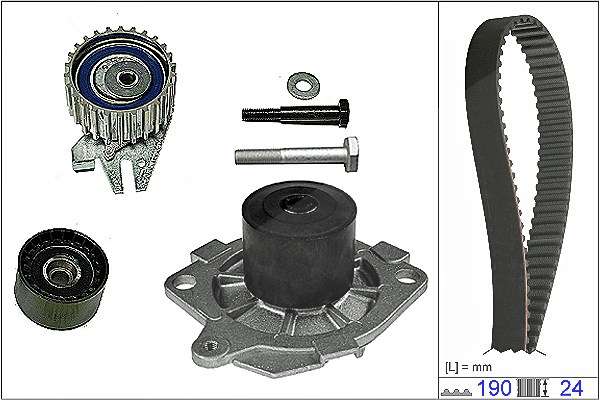 Schaeffler Ina Wasserpumpe + Zahnriemensatz [Hersteller-Nr. 530062230] für Lancia, Alfa Romeo, Fiat