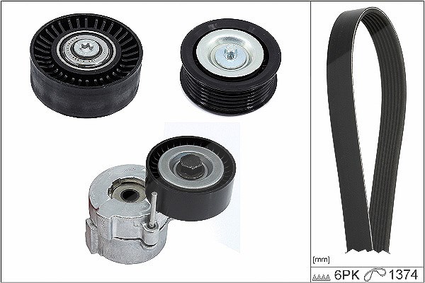 Schaeffler Ina Keilrippenriemensatz [Hersteller-Nr. 529041710] für Lancia, Alfa Romeo, Fiat