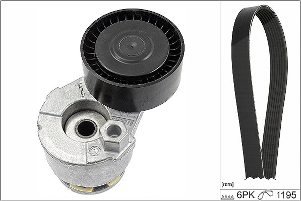 Schaeffler Ina Keilrippenriemensatz [Hersteller-Nr. 529011710] für Dacia, Renault, Nissan
