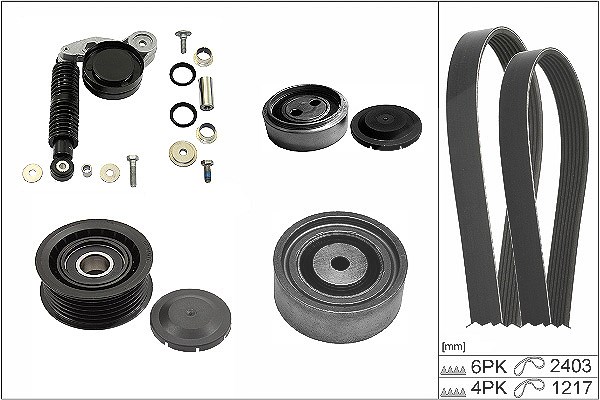 Schaeffler Ina Keilrippenriemensatz [Hersteller-Nr. 529042410] für Audi