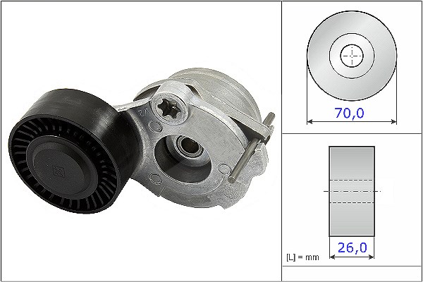 Schaeffler Ina Spannarm, Keilrippenriemen [Hersteller-Nr. 534047010] für Porsche, VW, Audi