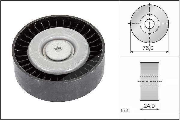 Schaeffler Ina Umlenk-/Führungsrolle, Keilrippenriemen [Hersteller-Nr. 532055810] für Land Rover, Volvo