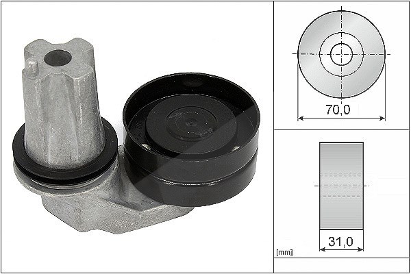 Schaeffler Ina Spannarm, Keilrippenriemen [Hersteller-Nr. 534069410] für Land Rover