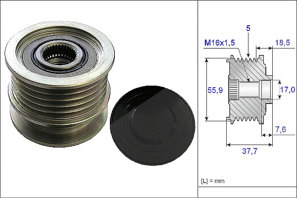 Schaeffler Ina Generatorfreilauf [Hersteller-Nr. 535016910] für Vauxhall, Opel
