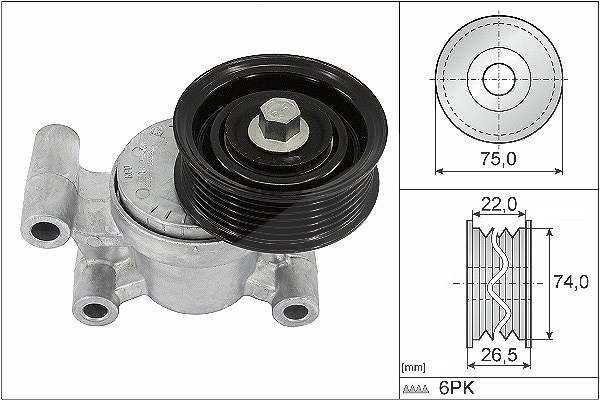 Schaeffler Ina Spannarm, Keilrippenriemen [Hersteller-Nr. 534029310] für Mazda