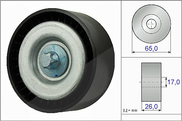 Schaeffler Ina Umlenk-/Führungsrolle, Keilrippenriemen [Hersteller-Nr. 532077710] für Mercedes-Benz