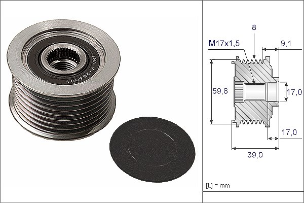 Schaeffler Ina Generatorfreilauf [Hersteller-Nr. 535004910] für Mazda