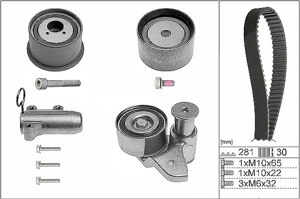 Schaeffler Ina Zahnriemensatz [Hersteller-Nr. 530048010] für Audi