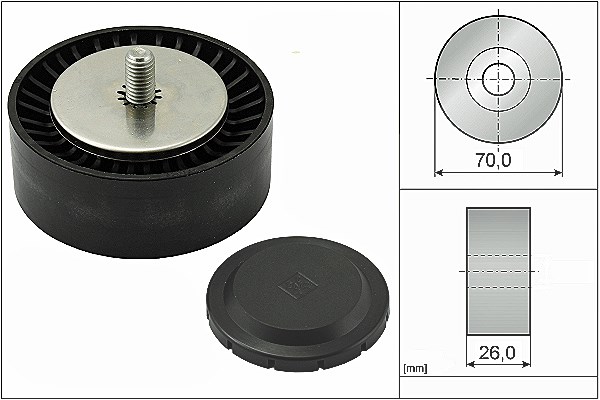 Schaeffler Ina Umlenk-/Führungsrolle, Keilrippenriemen [Hersteller-Nr. 532055310] für BMW, Alpina